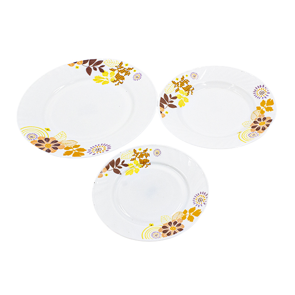 Тарелки из стеклокерамики 18шт (суповая d-20см - 6шт / обеденные d-18см и d-25см - по 6шт)