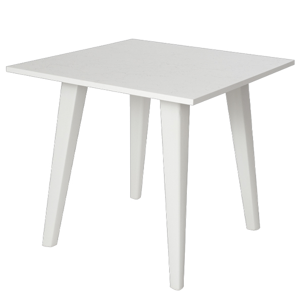 Стол SCANDI квадратный OLA DOM 800х800х725мм (белый мрамор)