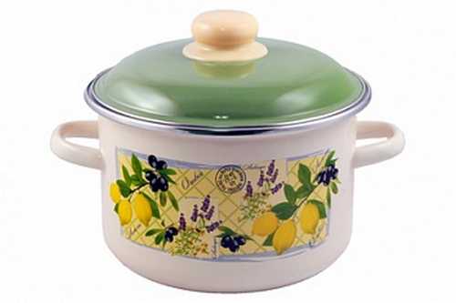 Кастрюля эмал цил Citrus 3,0л ТМ Appetite