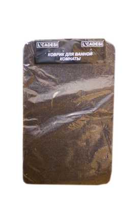Коврик для ванной LIGHT LATEX 50x80 из 2 шт коричневый 