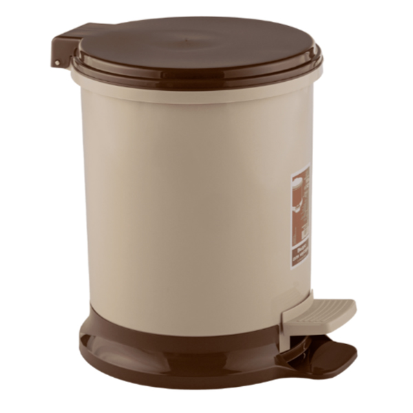 Ведро для мусора педальное 7л (капучино)