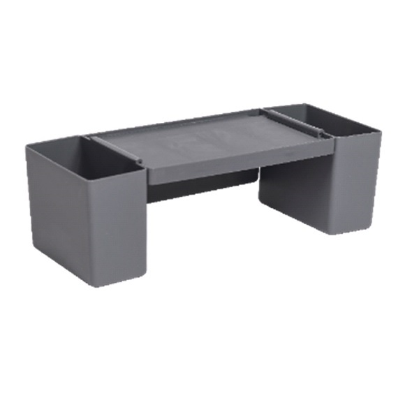 Полка-органайзер сборная 310х120х100мм (серый) (то)