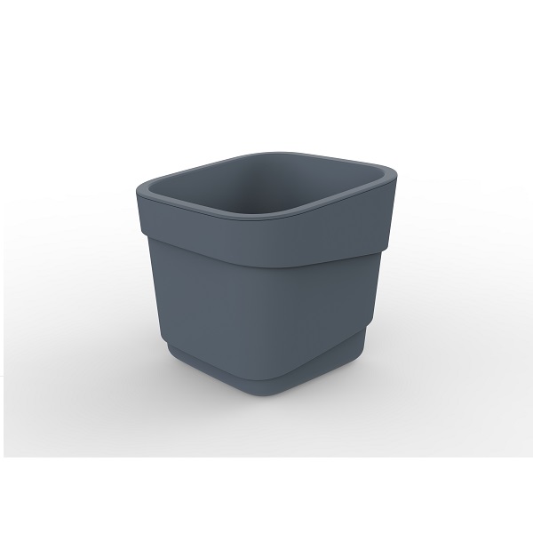Горшок для цветов фактурный Hills 2,2л (d155, h145,5мм)(серый)