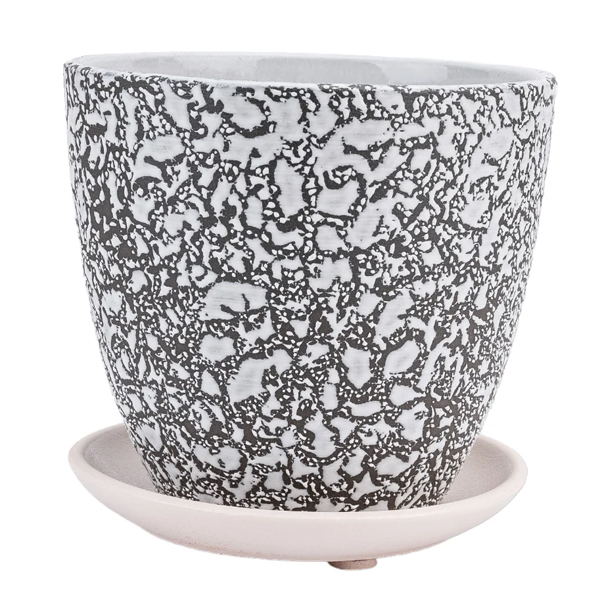 Кашпо Маджента серый кактусница 1л