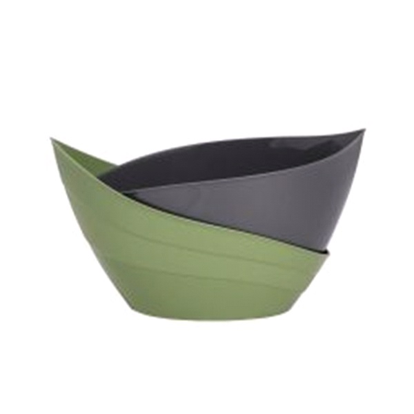 Кашпо Гармония 1,5л Оливковый/Антрацит