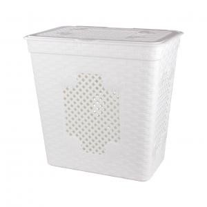 Корзина для белья "Плетенка люкс" 85л.(белый)(то)