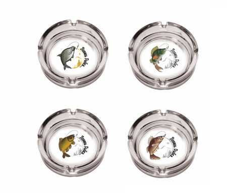 Пепельница 10,6см  "Круглая" Рыбалка 