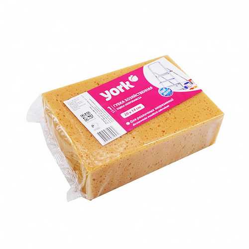 Губка ''YORK'' хозяйственная/автомобильная  20*14см