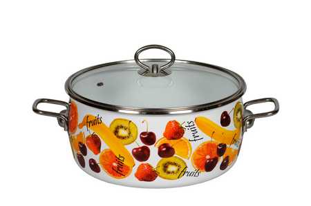 Кастрюля сф. "FRUITS" 5,0л низк.