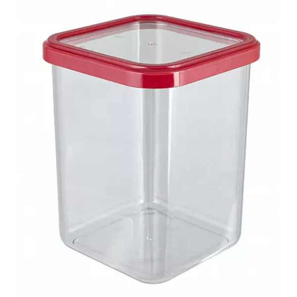 Банка для сыпучих продуктов 1,2л CUBBO (красный) (то)