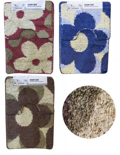 Коврик в ванную комнату, набор 2шт (50*80см и 50*40см)