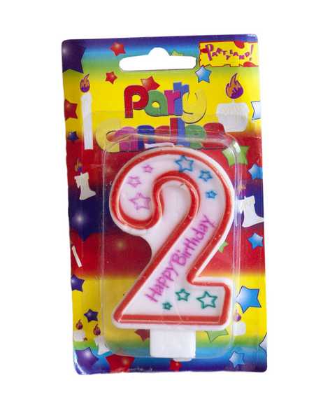 Свеча-цифра в торт 2