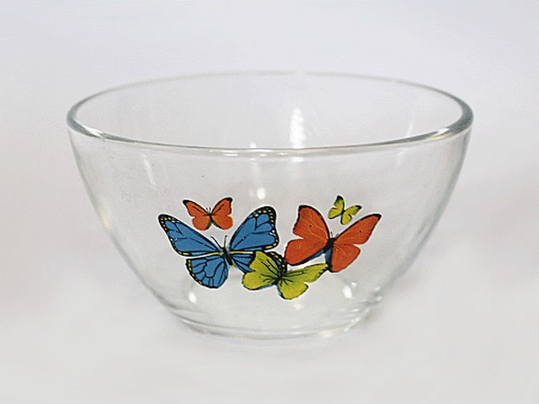 Салатник "Гладкий"  большой Танец Бабочек микс