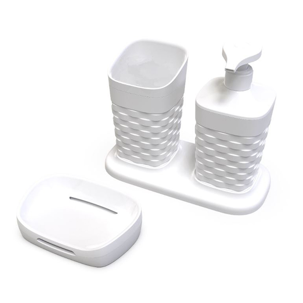 Набор для ванной комнаты REEF 4 предмета на подставке (то)