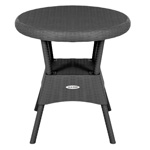 Стол круглый RATTAN Ola Dom 700х700х720мм (антрацит)