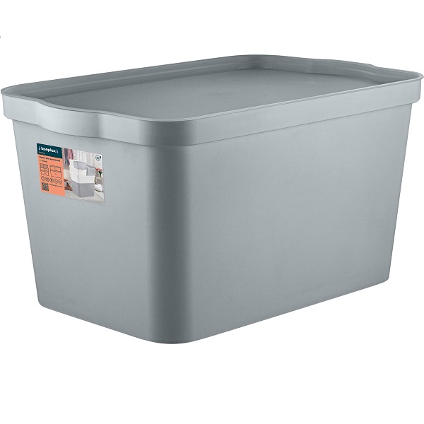 Ящик для хранения 24л Trendy серый топаз (то)