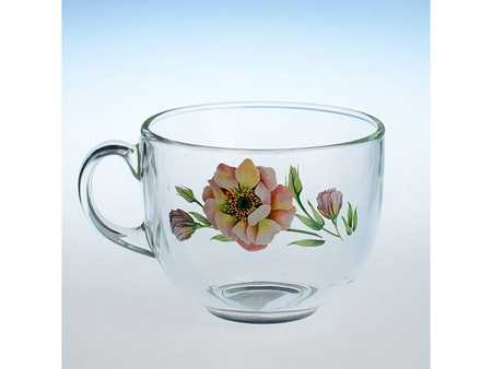 Кружка "Акварельные цветы" серия «Кинг Сайз» 500 мл