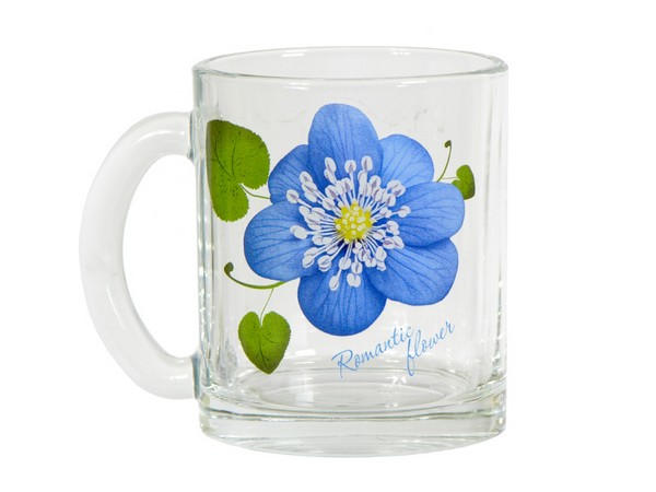 Кружка 300 мл "Чайная" Цветок Романтика