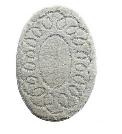 Коврик из полипр. на латексн. осн. "L'CADESI HIGH MONO", 60х100см, кремов., овал