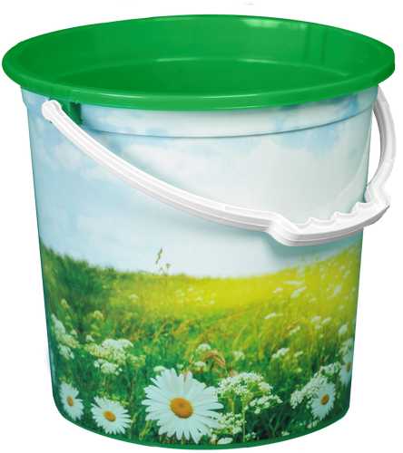 Ведро с аппликацией 12л (то)