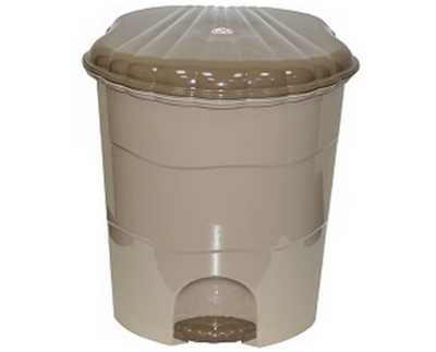 Ведро для мусора с педалью 18л (Латте/капучино)