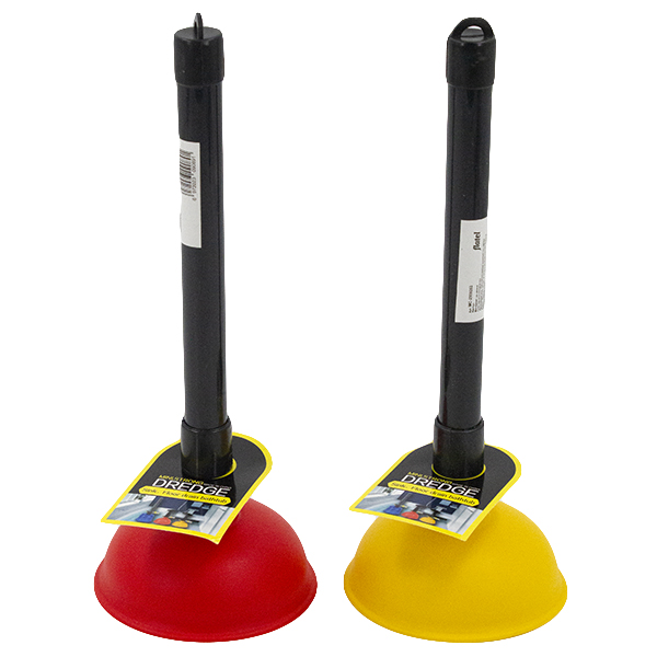 Вантуз с пластиковой ручкой h-28 d-11см цветной