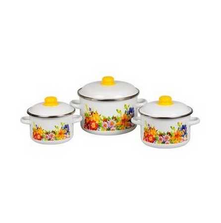 Набор  №19 кастр. ПОЛЯНКА  (цил. 2,0л/3,0л/5,5л)