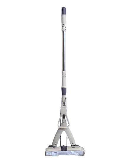 Швабра PVA БАБОЧКА NEW, насадка 27см, нержавейка телескоп ручка ~105-135см