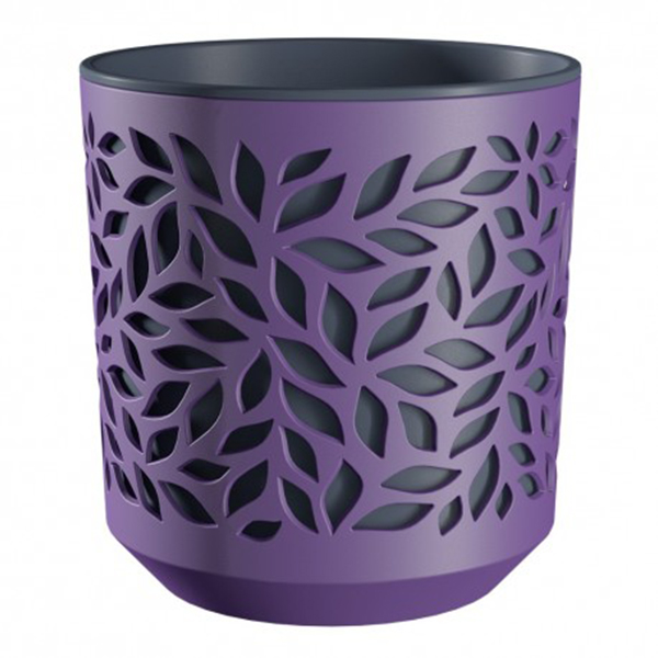 Кашпо Leaves 2,5л Слива/Антрацит
