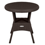 Стол круглый RATTAN Ola Dom 700х700х720мм (коричневый)