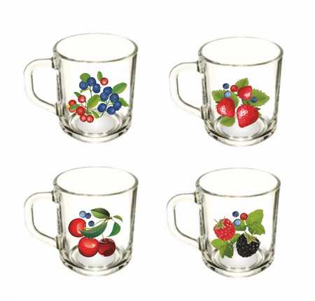 Кружка 200 мл  "Зеленый чай" ЯГОДЫ