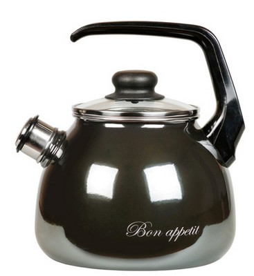 Чайник 3л. со свистком . Bon apetit мокрый асфальт
