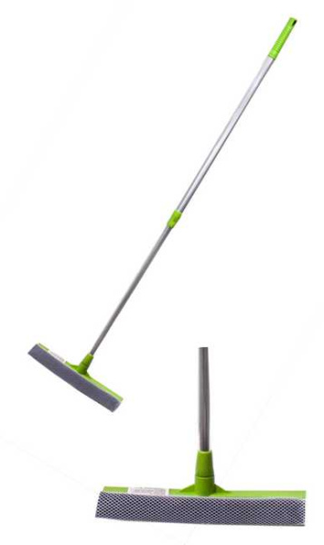 Окномойка 25см, ручка-телескоп 60-97см алюминиевая (цветная)