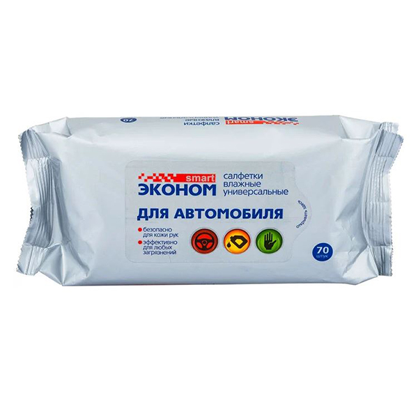 Салфетки влажные №60 Эконом smart очищающие универсальные