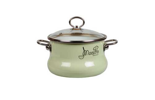 Кастрюля-тор 2л "Maestro" розов., салат