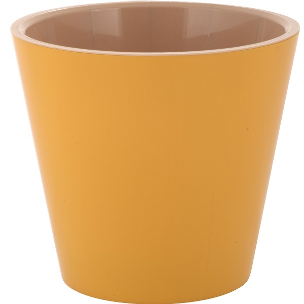 Горшок для цветов London D280мм, 10,5л c дренажной вставкой спелая груша (то)