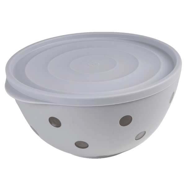 Салатник Оливье по ГОСТу 2л с крышкой (агат) (то)