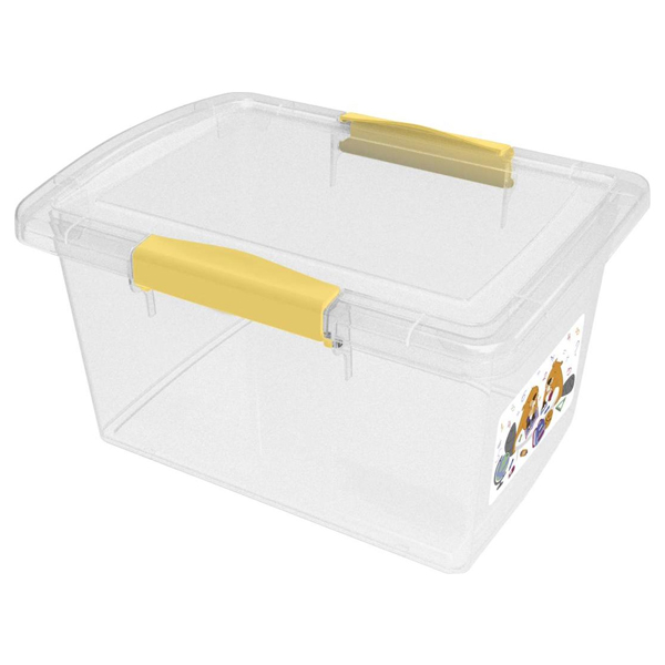 Ящик для хранения 2,5л Keeplex School с защелками 215х160х115мм (то)