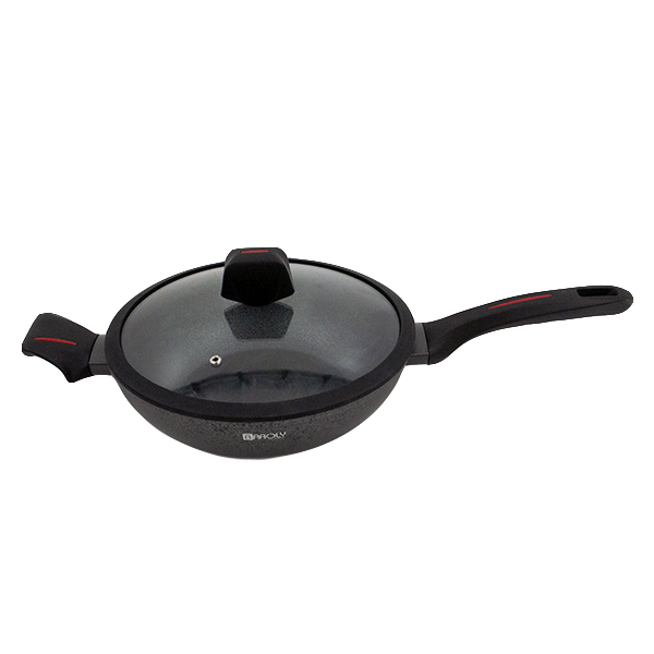 Сковорода 26см глубокая со стеклянной крышкой (серия DOLCE VITA)