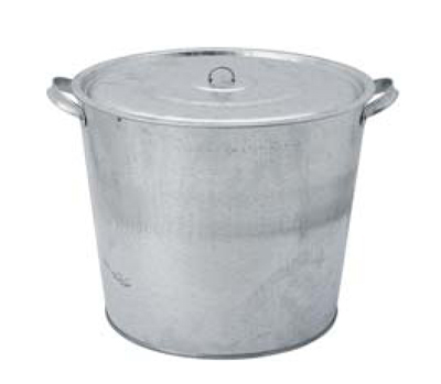 Бак для белья оцинкованный с крышкой  32 л (с крышкой)
