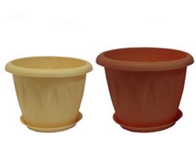 Кашпо АЛИЦИЯ с поддоном D140 мм 1л