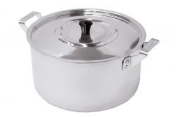 Кастрюля алюминиевая полированная 3,5л, D-200мм (h-110мм)