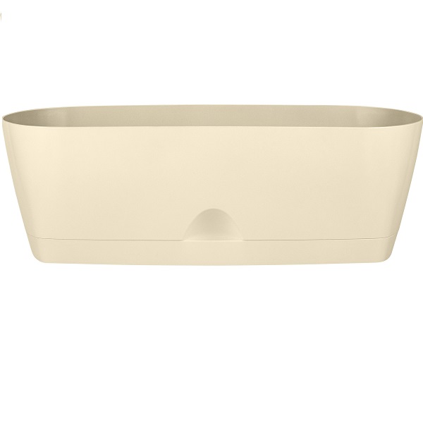 Горшок для суккулентов Amsterdam овальный 25см сливочный (то)