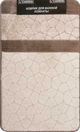 Комплект из 2 ковриков L'CADESI Marathon, 50х80 (U 50х40), Белинэй, шоколадный