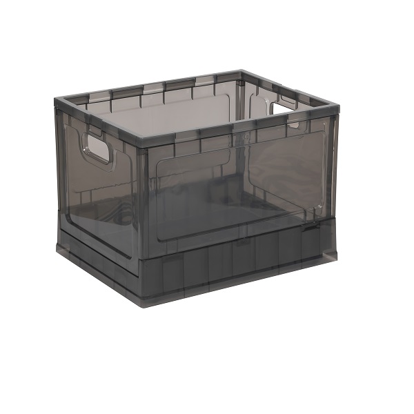 Ящик складной на колесах 435х335х312мм (графит) (то)
