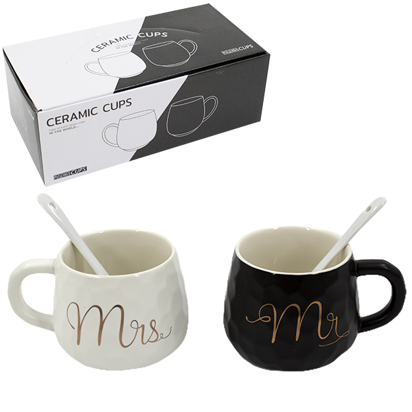 Кружка 300мл набор 2шт MR&MRS