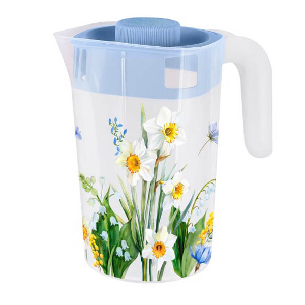 Кувшин 2л Весенний сад с крышкой