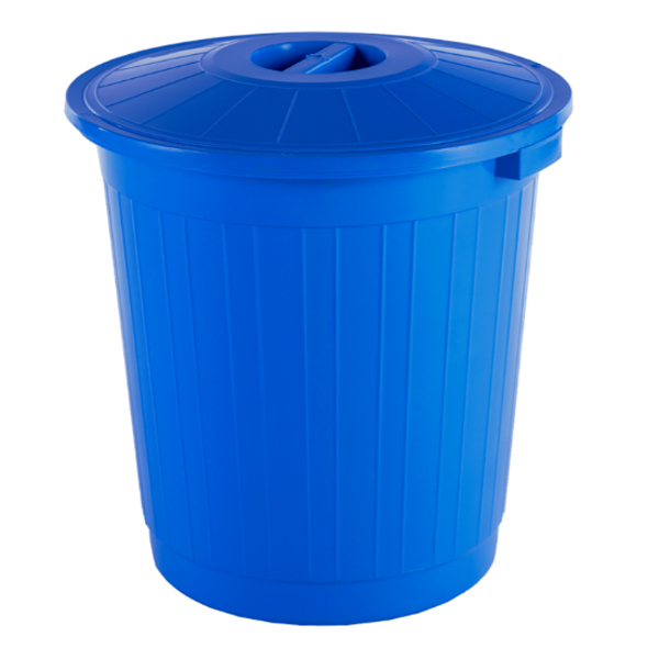 Бак 50л с крышкой (синий)