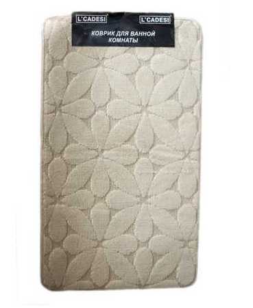 Коврик из полипропилена на латексной основе, "L'CADESI MONO", 50х80см,Бежевы