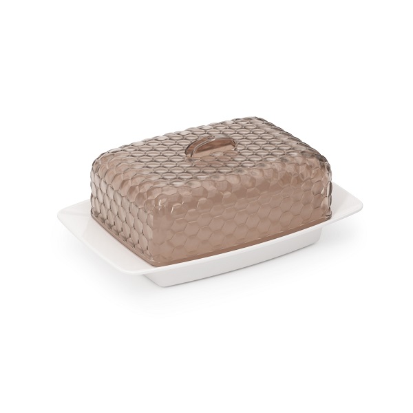 Масленка "Мозаика" (бело-тонированный)